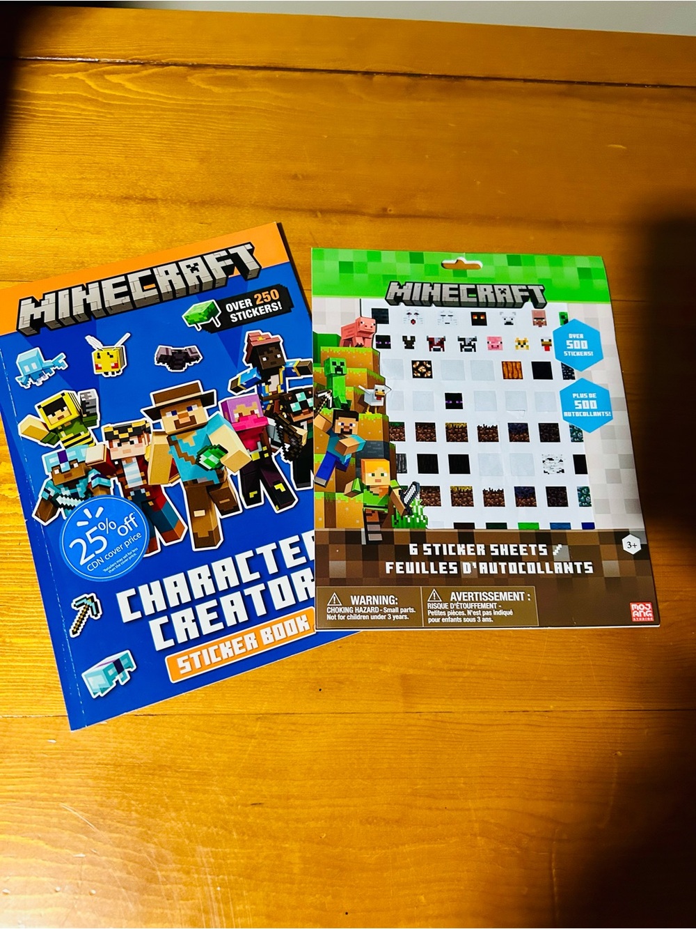 (3/$10) Minecraft sticker books